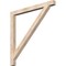 Ekena Millwork Traditional Block Smooth Bracket, Douglas Fir, 3 1/2"W x 48"D x 48"H BKT04X48X48TRA05SDF - alternate 1